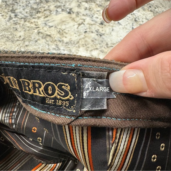 Men’s XLarge Fitted Goorin Brothers Plaid Acrylic Wool Blend Flat Cap Driver Hat - Picture 8 of 10